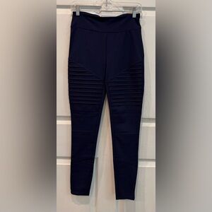LuLaRoe Luxe Moto Solid Navy Blue Women’s Size Small Leggings
